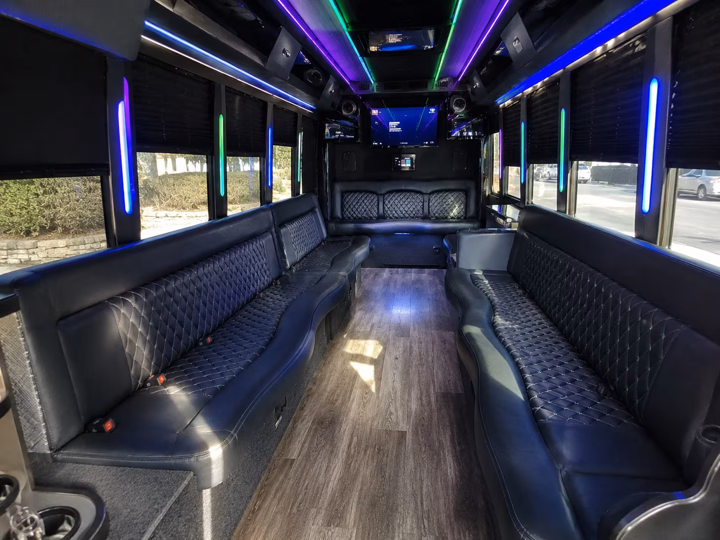 ypsilanti 15 passenger party bus interior