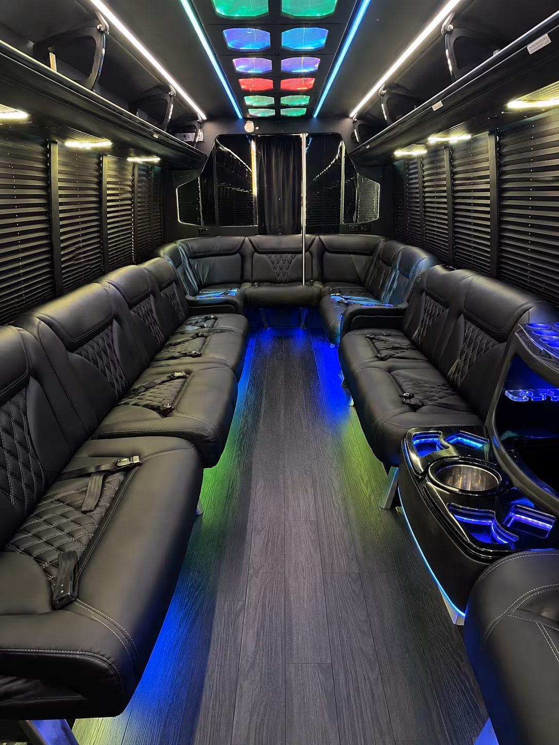 ypsilanti 20 passenger party bus interior
