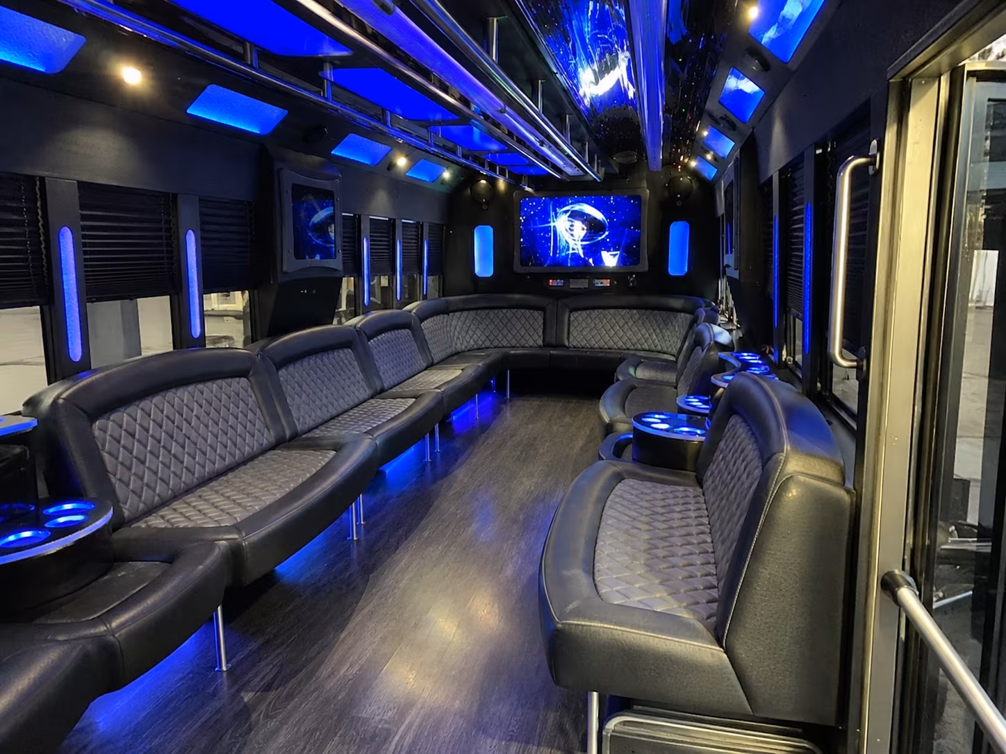 ypsilanti 28 passenger party bus interior