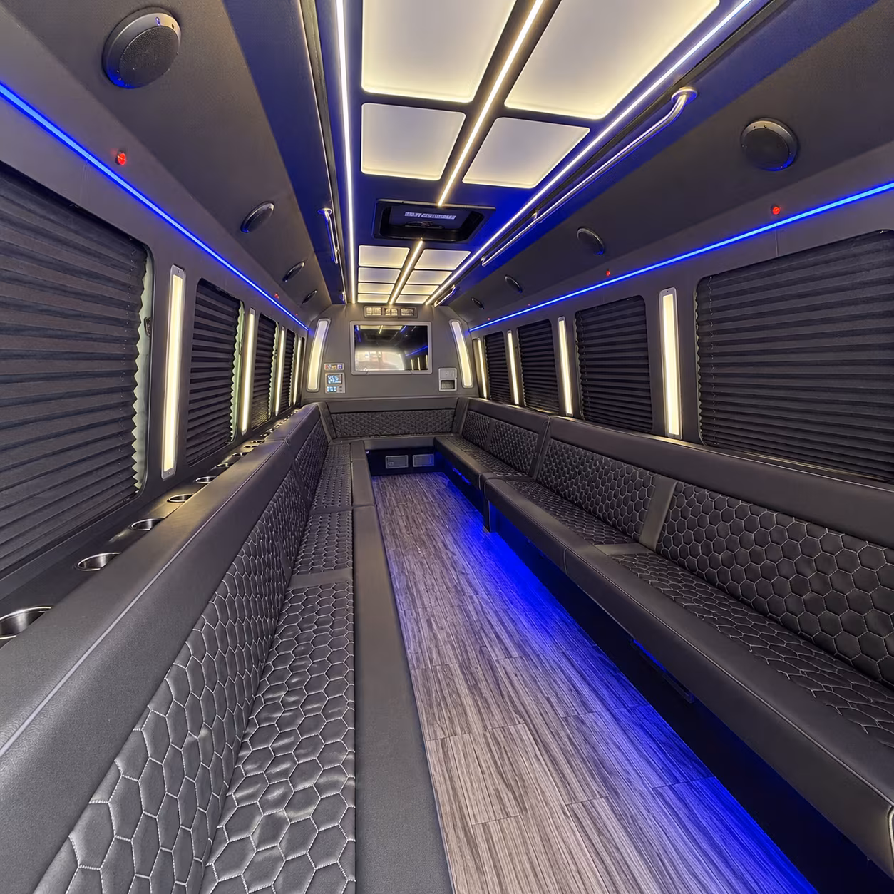 ypsilanti 30 passenger party bus interior