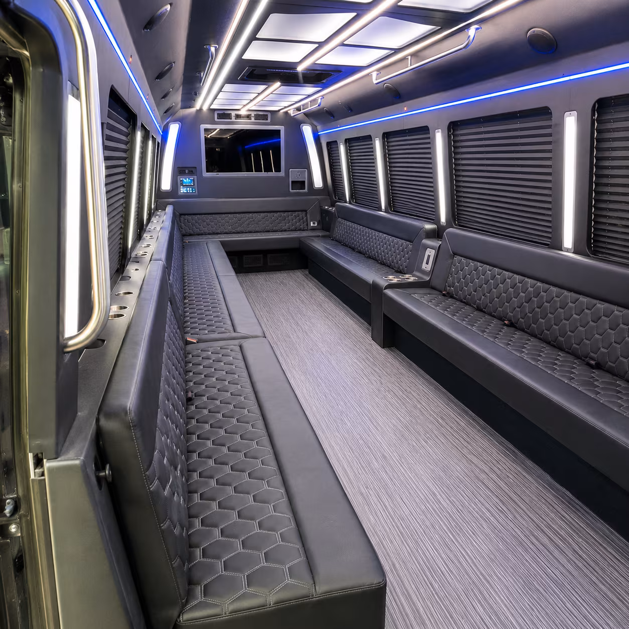 ypsilanti 40 passenger party bus interior