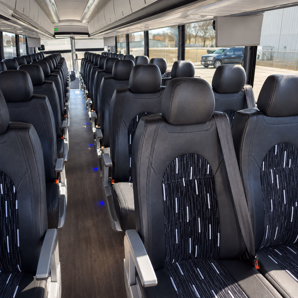 ypsilanti charter bus rental inside